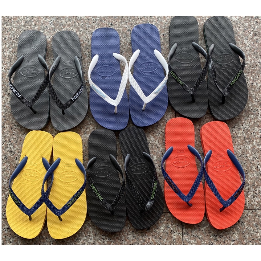 Men's Solid Color Rubber Flip Flops