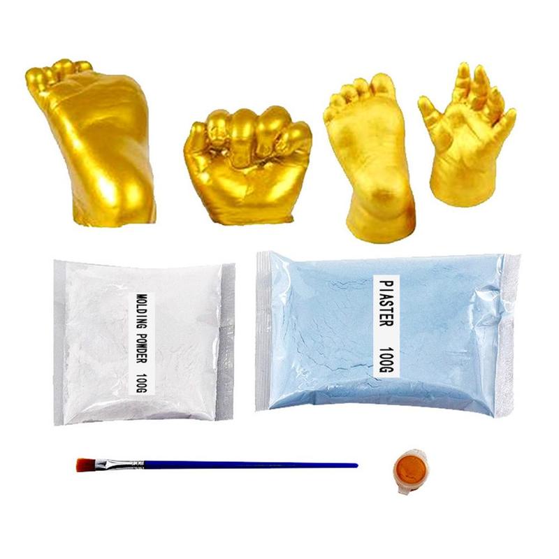 Baby Handprint Footprint Kit 3D Plaster Casting Keepsake hand