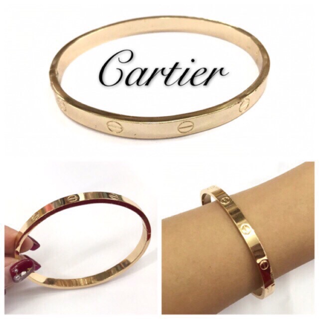 Rose gold Cartier bangles Shopee Philippines