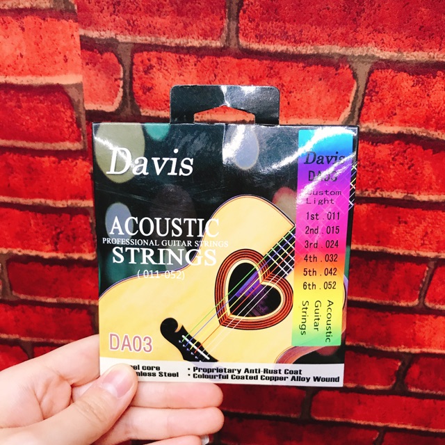 Davis Color acoustic string Shopee Philippines