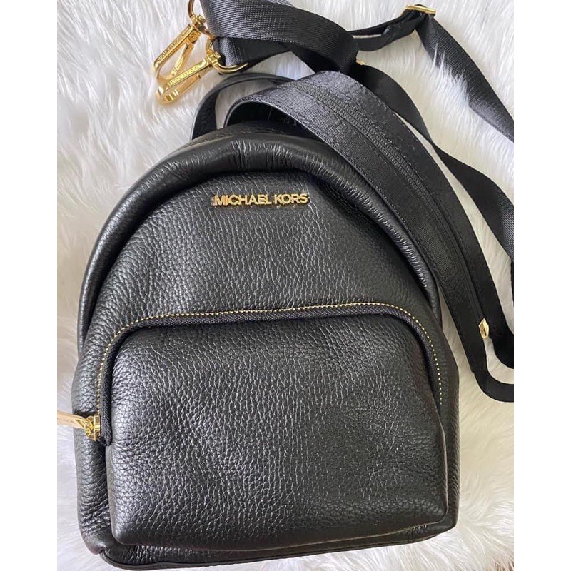 Michael kors small outlet black backpack