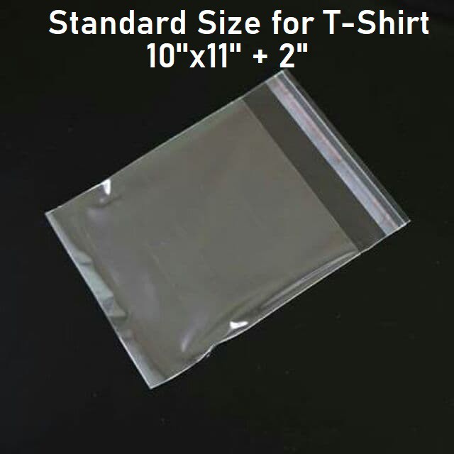 OPP Plastic Standard Size for T-shirt Plastic