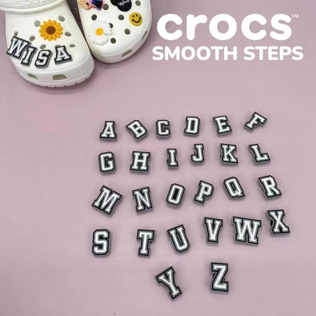 Crocs Letters Jibbitz  Croc charms, Crocs jibbitz, Crocs