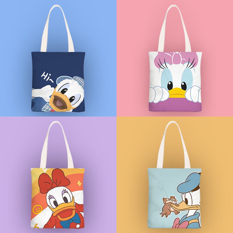 Saludos Amigos Donald Duck Goofy Children School Bag Serviceable Dramatic Cartoons Travel Bag with Pen Bag 3Pcs/Set for Girls Aged 7 to 15 Years for