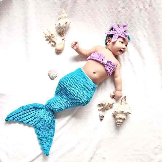 Mermaid crochet hot sale outfit