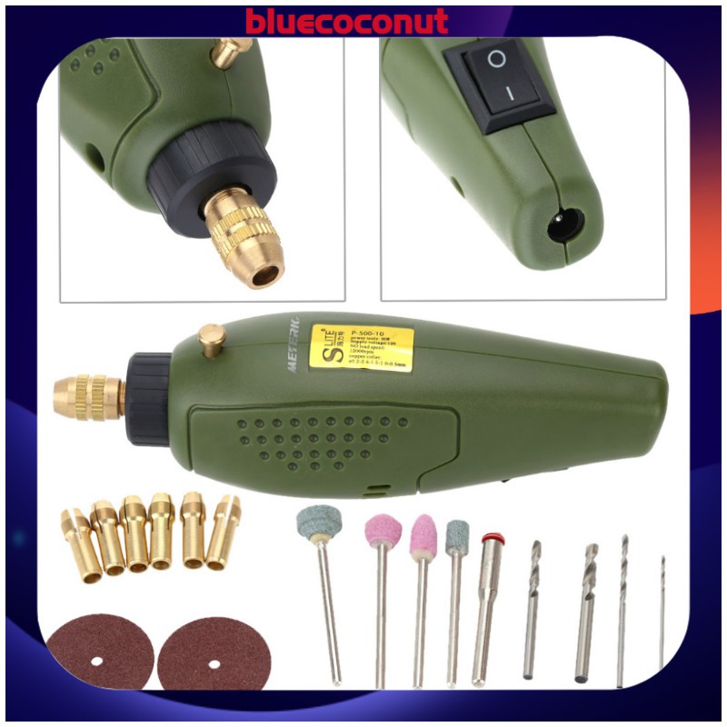 12V DC Grinder Tool Mini dremel drill Electric Grinding Set for