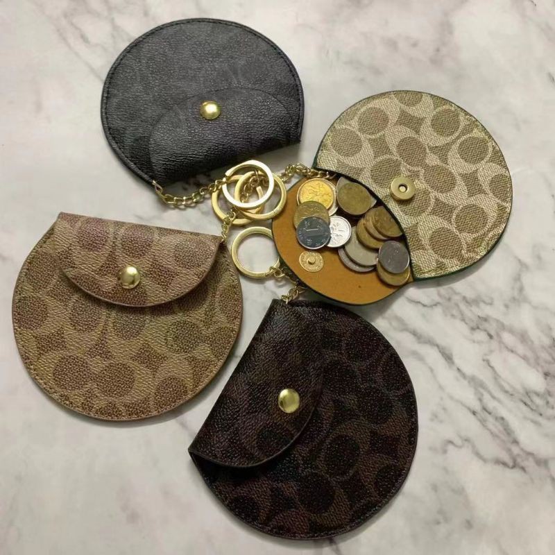 Coach round coin purse sale