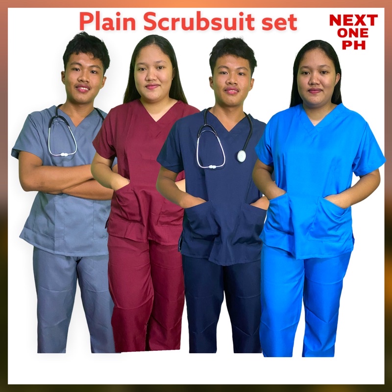 medical uniform plain set scrub suit