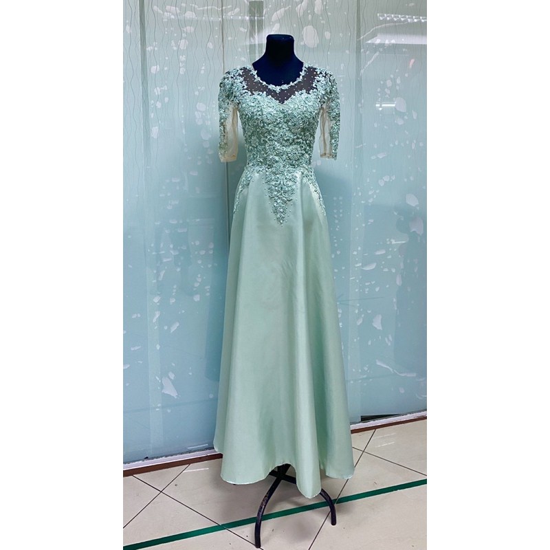 Mint green dress for hotsell wedding sponsor