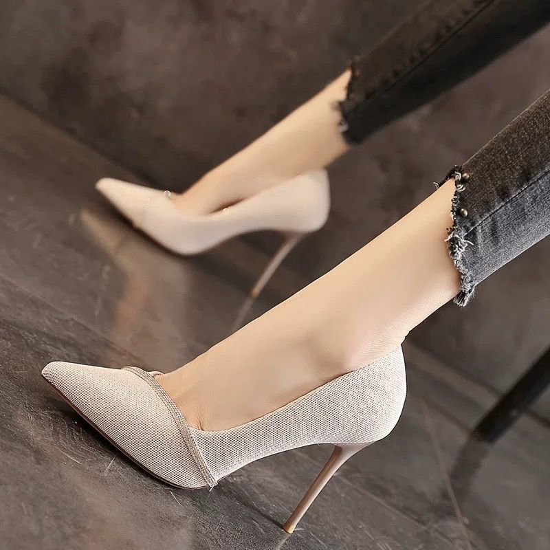 Silver heel cheap shoes for wedding