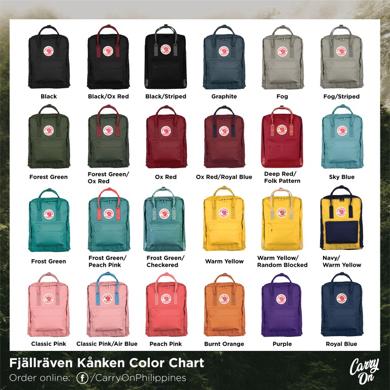 Kanken which color hotsell