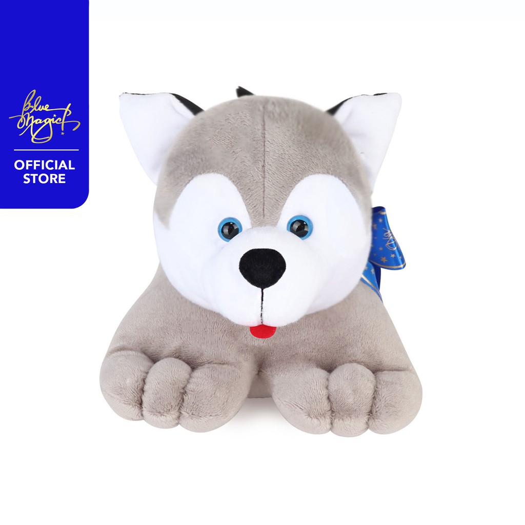 Blue magic top husky stuffed toy