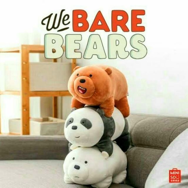 We Bare Bears Items Are Now Available at Miniso