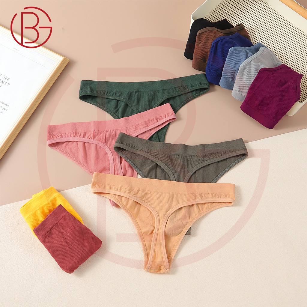 GBra Women's Underwear T-back Seamless Panties G-Strings Thong Panty Plus  Size