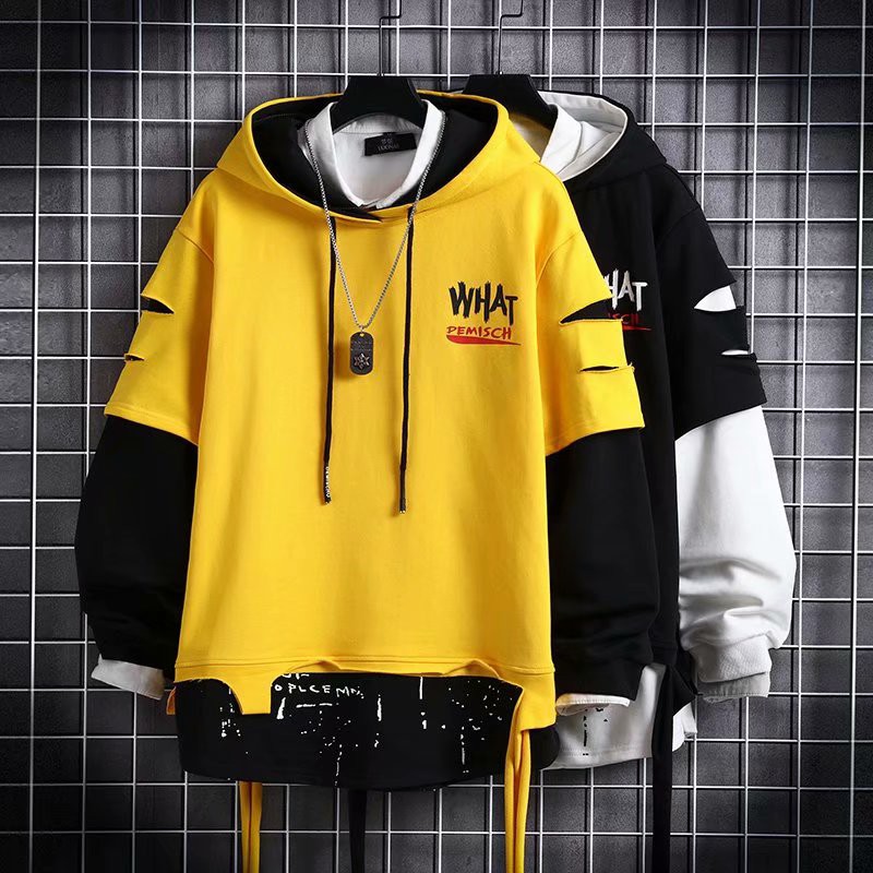 Black and deals yellow hoodie