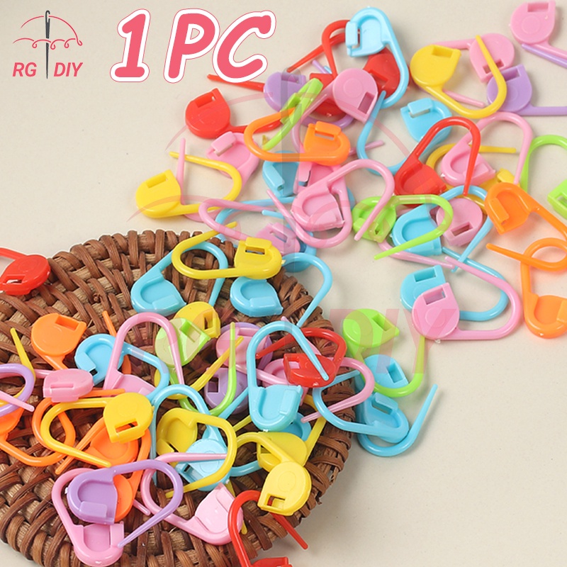 Mix Color Knitting Stitch Counter Crochet Locking Stitch Markers Stitch  Needle Clip Knitting Crochet Markers 