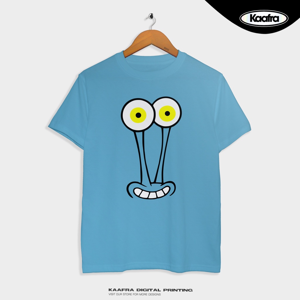 GARY Face T Shirt SPONGEBOB SquarePants Tee Premium LightBlue