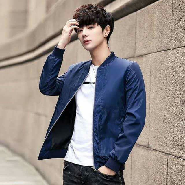 Korean style 2025 bomber jacket