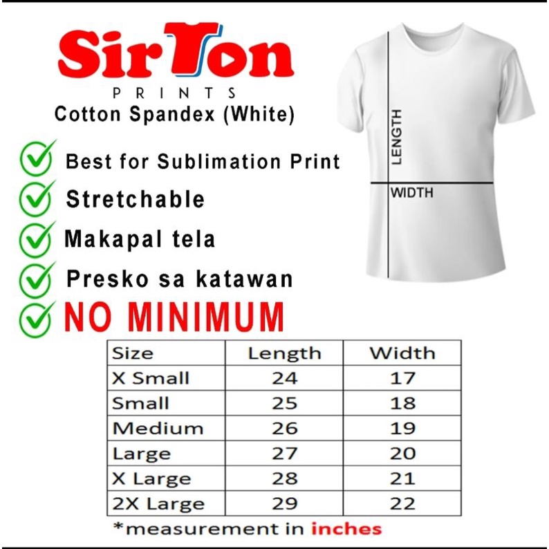 COTTON SPANDEX COLORED T-SHIRT Akiztah Atbp.