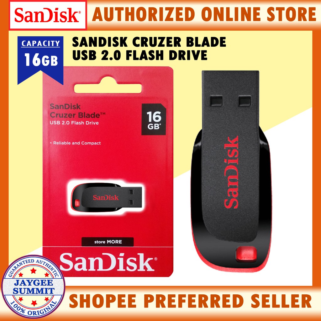 MEMORIA USB 16GB SANDISK CRUZER BLADE