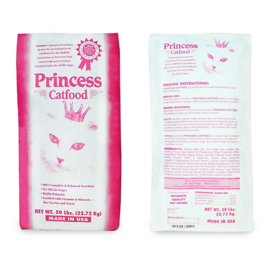 Princess cat clearance food manufacturer