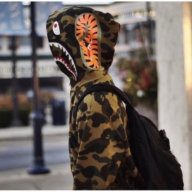 Bape Shark Full Camoufluge Hoodie Jacket Shopee Philippines