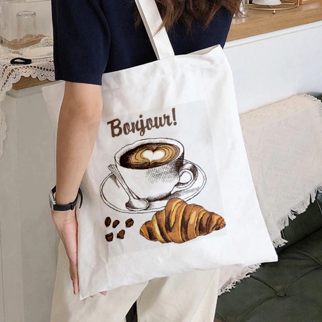 Coffee canvas clearance bag