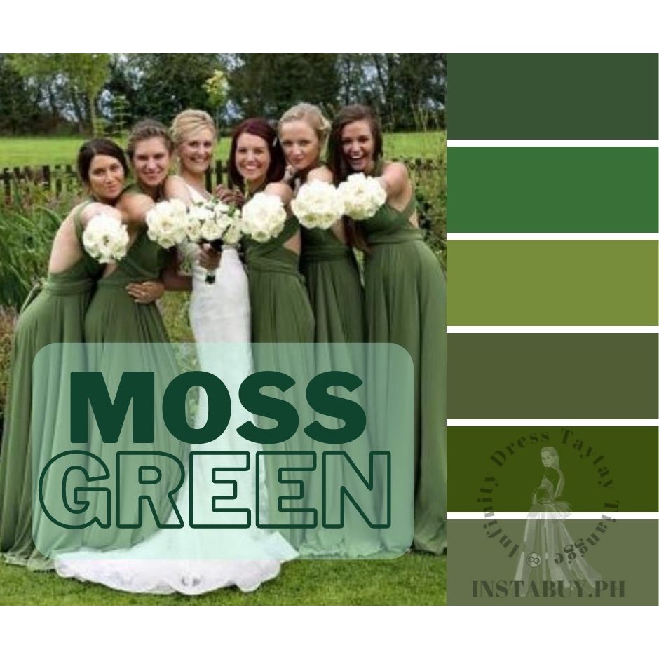 Moss green outlet gown