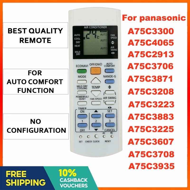 remote aircond panasonic inverter