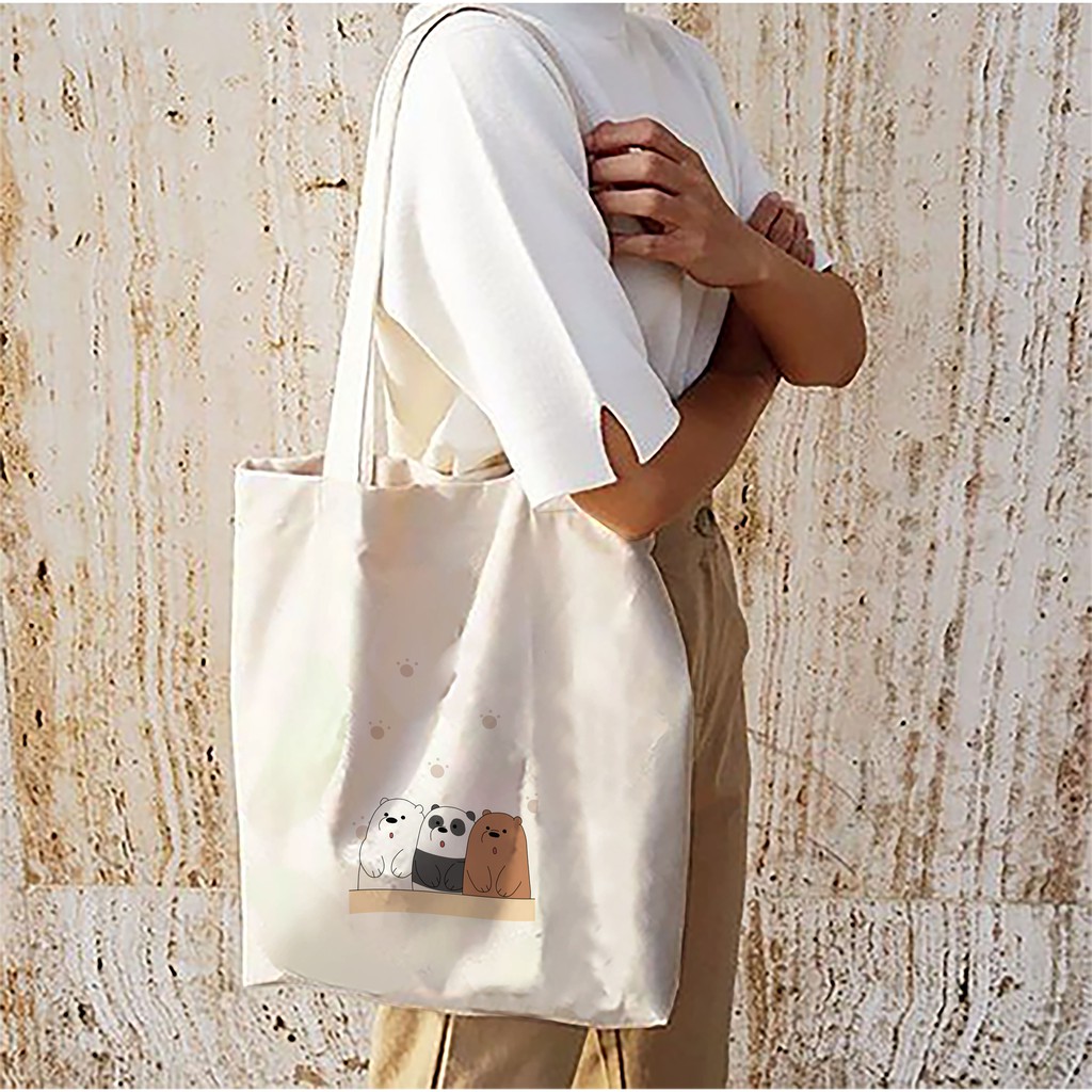 Expandable shop tote bag