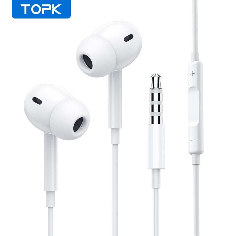 TOPK F05 High Sound Quality Stereo Wired Earphone with Mic 3.5MM