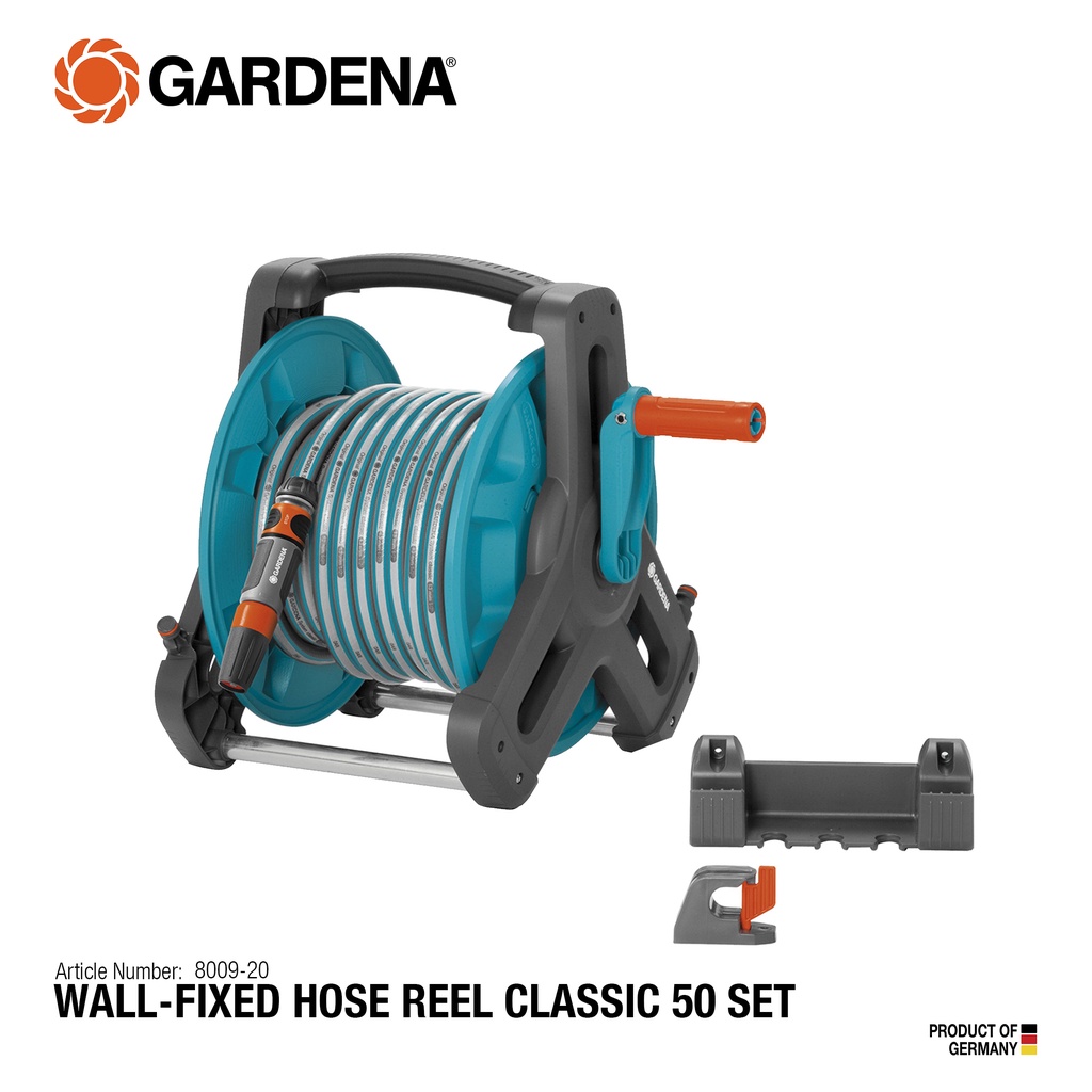 GARDENA Classic Hose Reel 50: Water Hose Reel for Garden Hose max