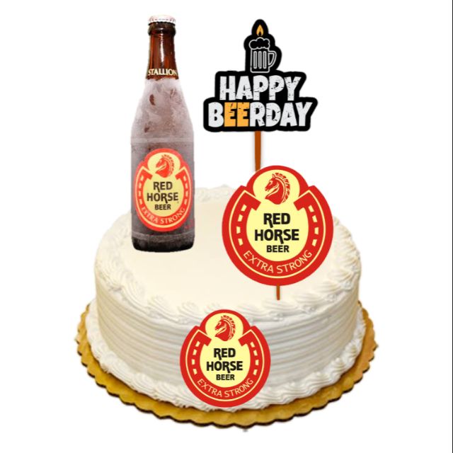 Redhorse beer Cake topper set!