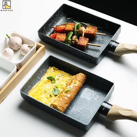 1pc Tamagoyaki Omelette Pan Square Non-stick Breakfast Pan