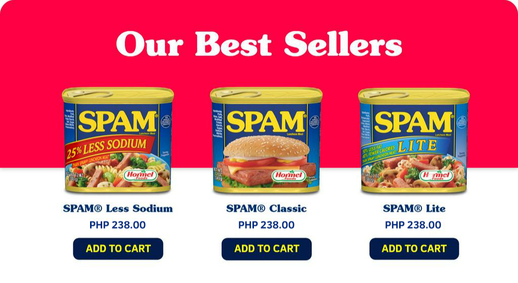SPAM PH, Online Shop Shopee Philippines