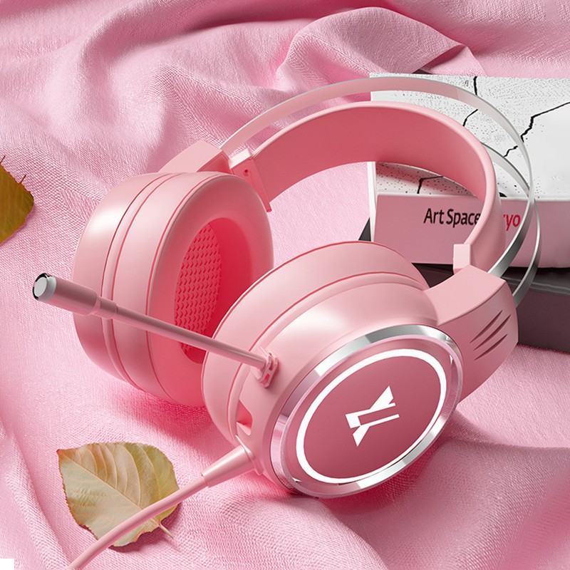 Pink call center headset hot sale