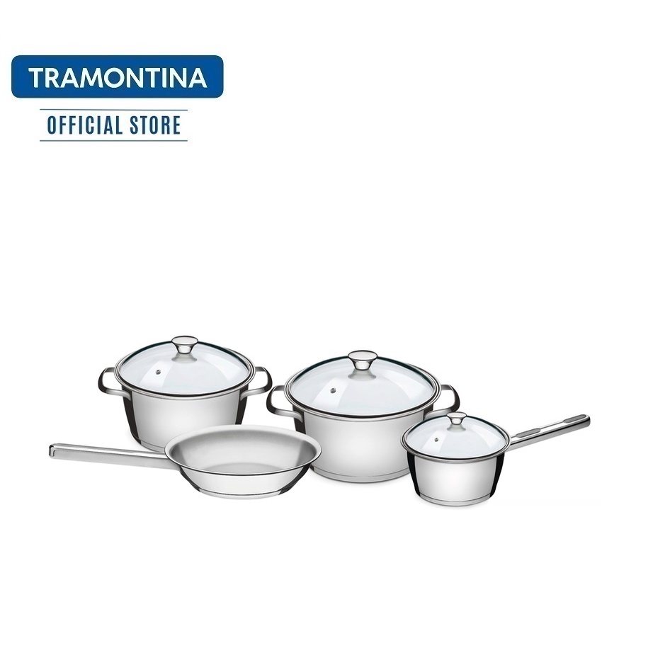 Tramontina Allegra Deep Casserole In Stainless Steel With Triple