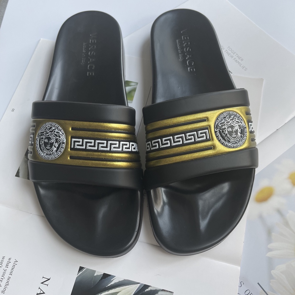 Versace discount beach slides