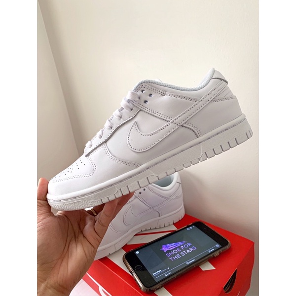 Nike dunk low triple cheap white