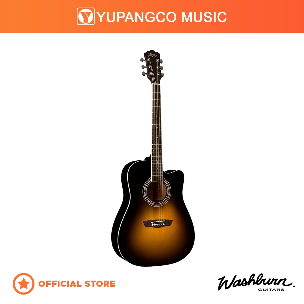 Washburn dreadnought deals acoustic electric guitar