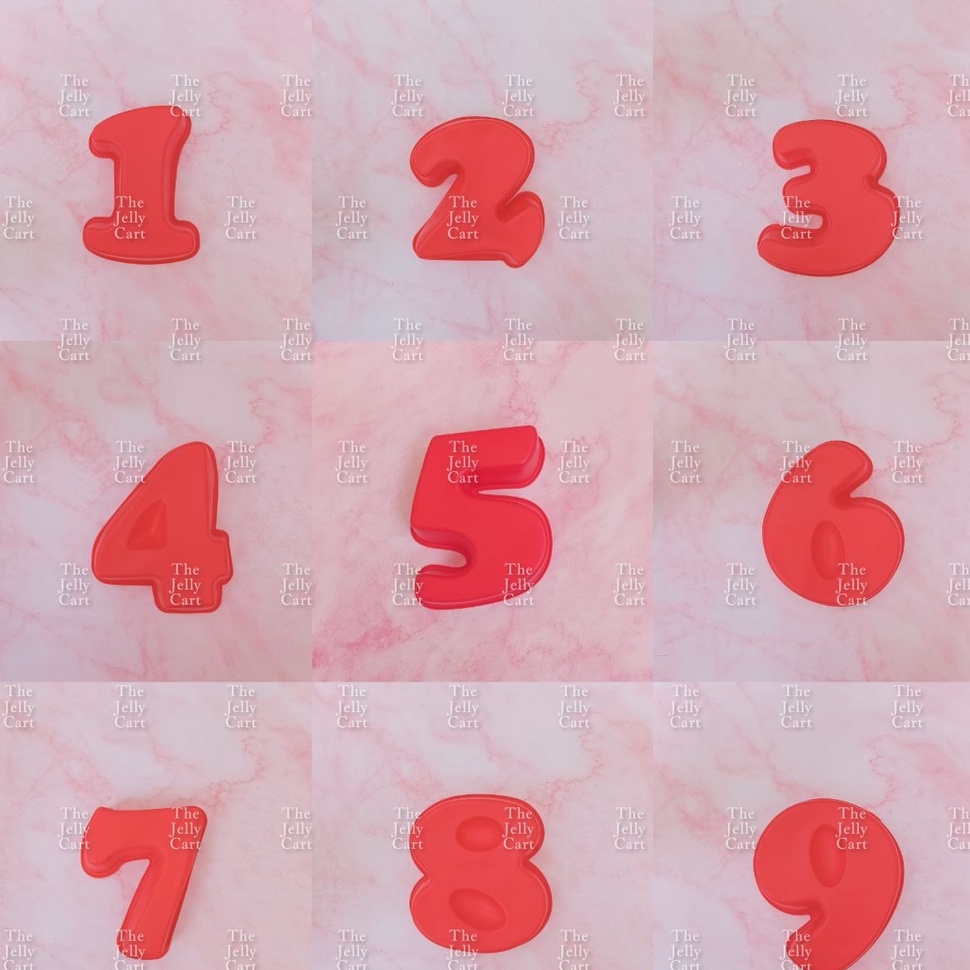 Silicone hotsell number moulds