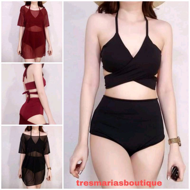 Two piece sale swimsuit shopee