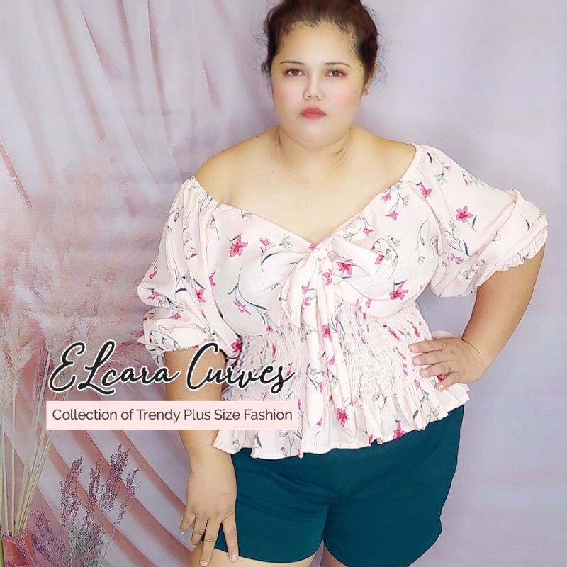 Plus size discount puff sleeve top