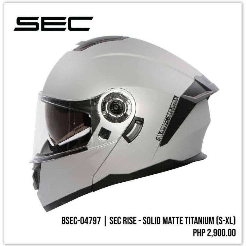 Sec modular store dual visor helmet