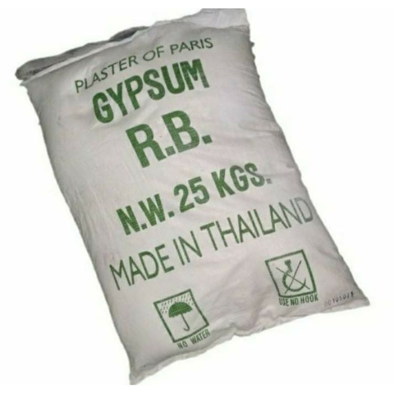 25 KGS Plaster Of Paris Gypsum Powder Original Made In Thailand