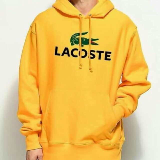 Lacoste on sale yellow hoodie