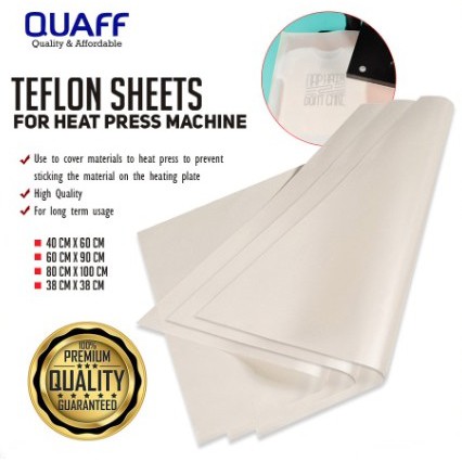 QUAFF Teflon Sheets for Heat Press Machine (BROWN OR WHITE) A4 & A3 size