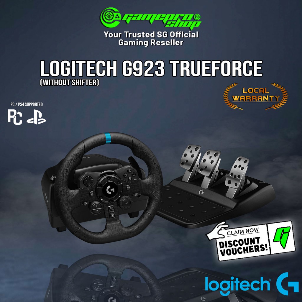 Logitech G923 TRUEFORCE Racing wheel for PlayStation and PC / 941-000164  (2Y) – GamePro Shop
