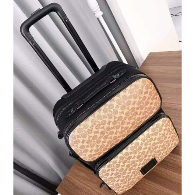 Coach carry on luggage cheap with wheels