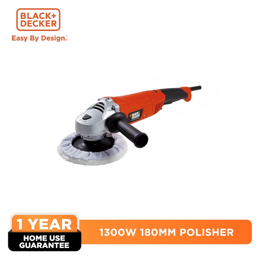 BLACK+DECKER™ WP1500K-B1 1300W 180Mm Buffing Polisher with Kit Tool Box [1  Year Warranty]